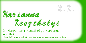 marianna keszthelyi business card